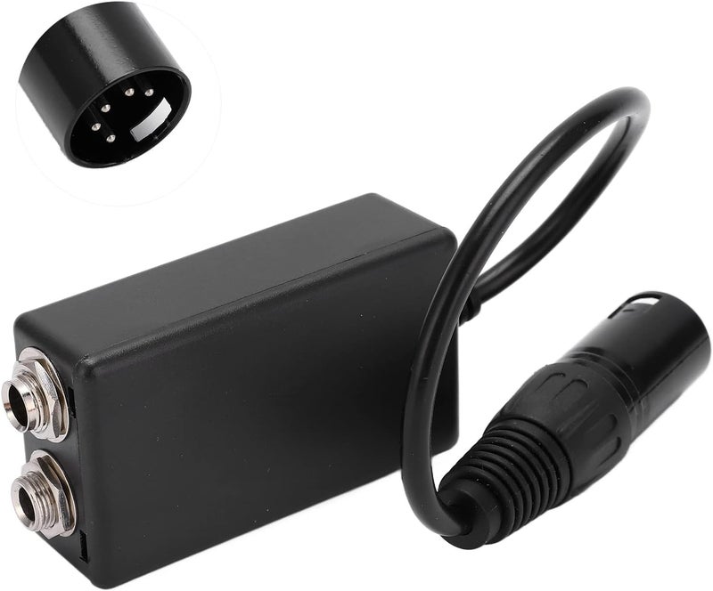 woobles Pilot Headset Adapter, Aviation Headset Adapter, GA Dual Plugs to Airbus XLR 5 Pin Male Adapter for Headphone Extension Cable - Image 3